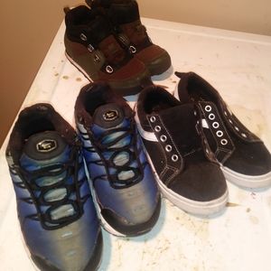 3 pair Used sneakers size 11 &12